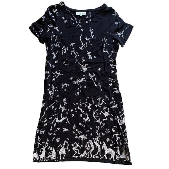 David Dart Dresses & Skirts - David Dart New Orleans Mardi Gras Jazz Music Fleur De Lis Whimsical Black Dress